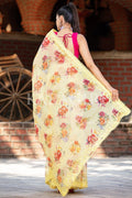 Organza Saree Daisy Yellow Organza Saree saree online