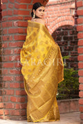 Organza Saree Dandelion Yellow Organza Saree saree online