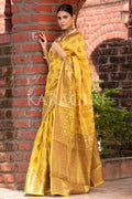 Organza Saree Dandelion Yellow Organza Saree saree online