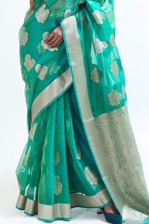 organza saree