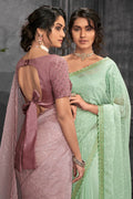 organza saree