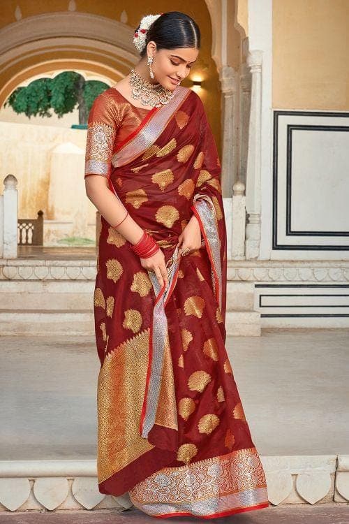 organza saree