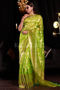 organza saree with embroidery