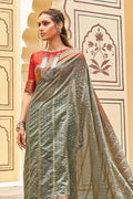 organza silk saree