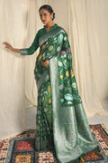 green saree