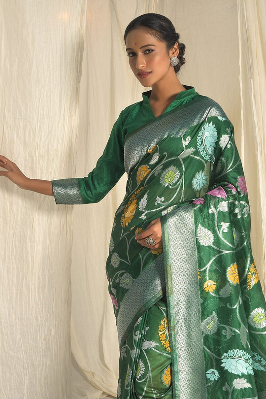 organza saree blouse design