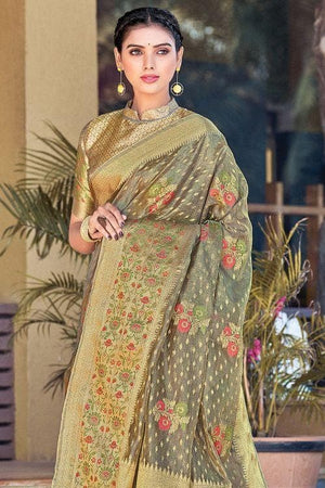 organza saree online