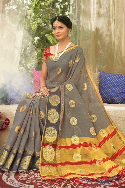 organza saree blouse design