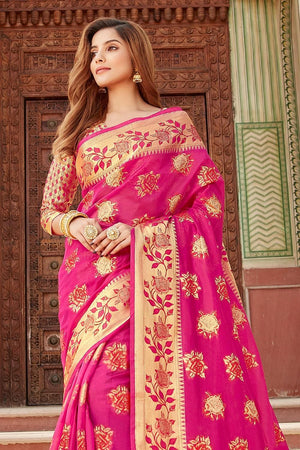 organza saree online