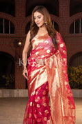 Organza Saree Hot Pink Organza Saree saree online