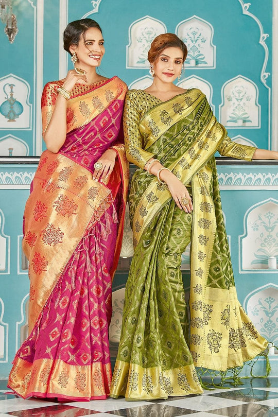 organza silk saree