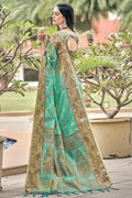 Organza Saree Iris Blue Organza Saree saree online