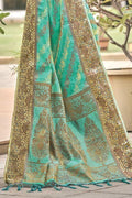 Organza Saree Iris Blue Organza Saree saree online