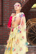 Organza Saree Iris Yellow Organza Saree saree online
