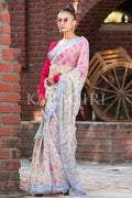 Organza Saree Lace Grey Organza Saree saree online