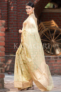 Organza Saree Lemon Yellow Organza Saree saree online
