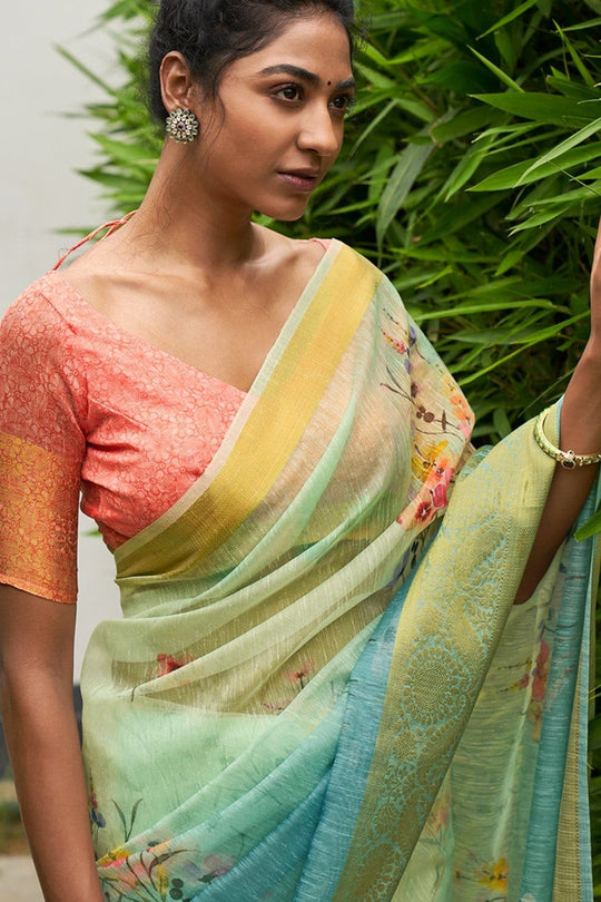 organza saree