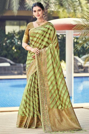 organza saree