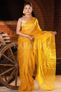 Organza Saree Lilly Yellow Organza Saree saree online