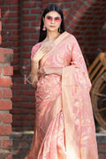 Organza Saree Lily Pink Organza Saree saree online