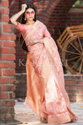 Organza Saree Lily Pink Organza Saree saree online