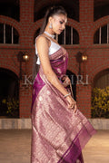 Organza Saree Magenta Purple Organza Saree saree online