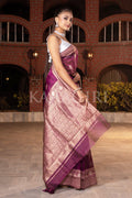 Organza Saree Magenta Purple Organza Saree saree online