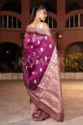 Organza Saree Magenta Purple Organza Saree saree online