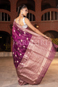 Organza Saree Magenta Purple Organza Saree saree online