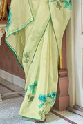 Mint Green Organza Saree