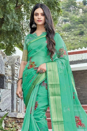 organza silk saree