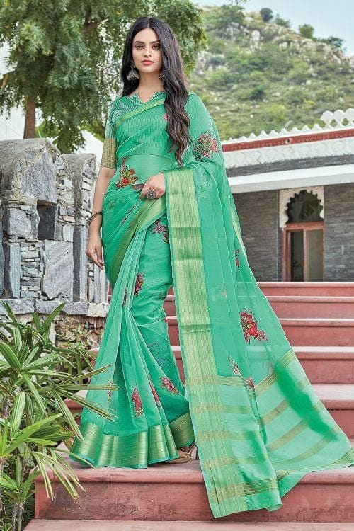 organza saree