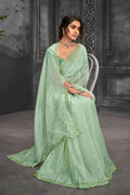 organza silk saree