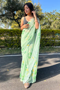 organza saree