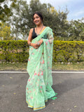 organza saree
