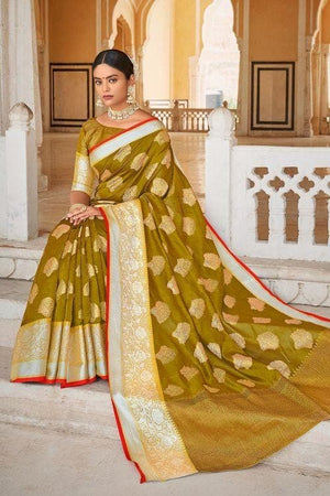 organza saree