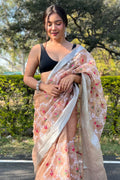 organza saree