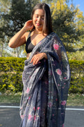 organza saree