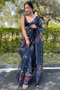 organza saree