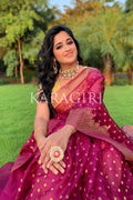 organza silk saree