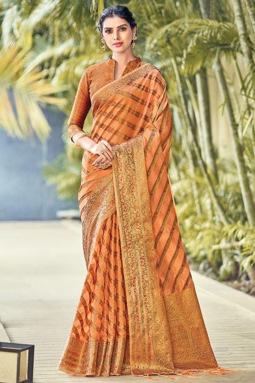 organza saree