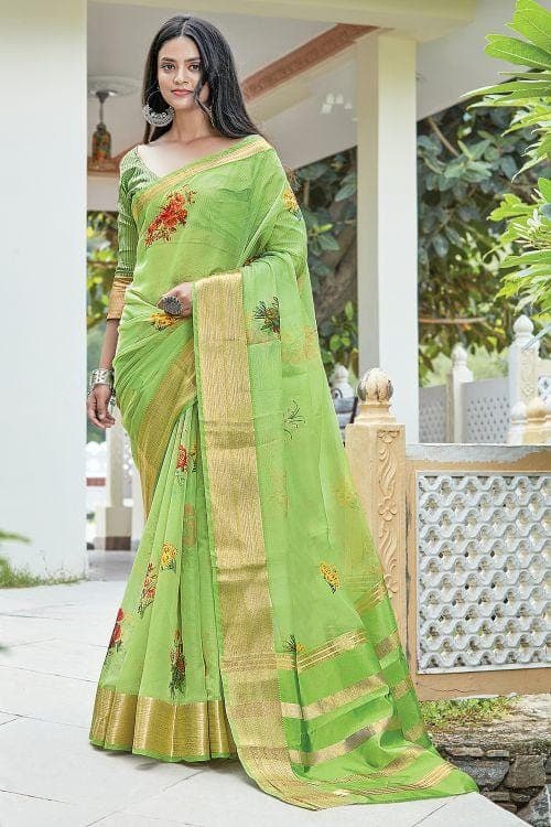 organza saree