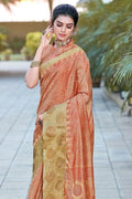 organza saree design