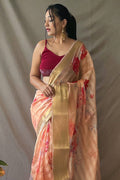organza saree