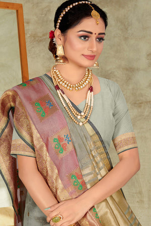 organza saree