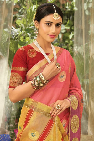 organza saree blouse design