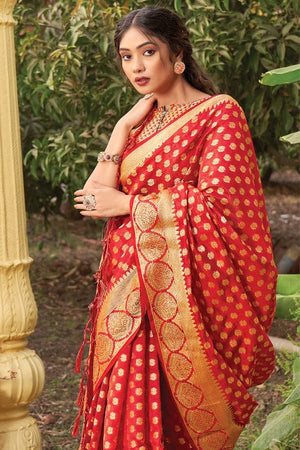organza silk saree
