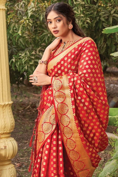 organza silk saree