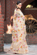 Organza Saree Rose Beige Organza Saree saree online