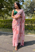 organza saree